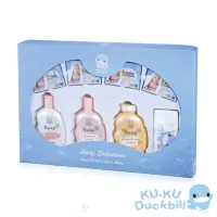 在飛比找momo購物網優惠-【KU.KU. 酷咕鴨】嬰兒沐浴禮盒8件組(彌月禮盒)
