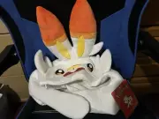 Pokemon Scorbunny Costume Cap Plush Kigurumi Hat Sazac Japan