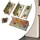 4Pcs Bed Rail Brackets Screws Included Bed Hanging Board Bed Rail Fittings