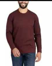 Gerry Men's Stretch Fleece Crew Pullover, Red, Size XL