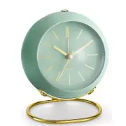 Retro Analog Alarm Clocks Cute Design Night Light Silent Non-Ticking Battery