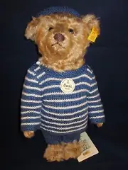 STEIFF Classic 1907 Teddy Bear Blue Sweater ~ NEW with TAG