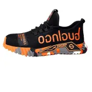 Safety Shoes Men Composite Steel Toe Cap Women Trainers,safety Trainers Steel Toe Protection Lightweight Comfortable Breathable Work Shoes orange 48