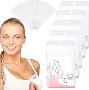 [Jeffdad] 180 Pcs Double Sided Body Tape, Self Adhesive Fashion tape for Clothes and body Secret Bra Tape Clear Clothing Tape for Dresses Invisible Tape for All Skins, White, 7.7*1.2cm