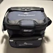 TOMMY BAHAMA Zipperless Lunch Cooler Shoulder Bag 9 Cans Deep Freeze Navy