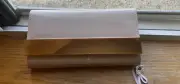 Aldo Propata nude patent clutch gold hardware w/shoulder strap