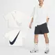 Nike 短袖 Big Swoosh 男款 米白 襯衫 寬鬆 大勾 口袋 [ACS] FN3250-133