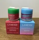 Laneige Lip Mask COTTON CANDY SWIRL & WATERMELON POP 20g NIB New! Full Sz