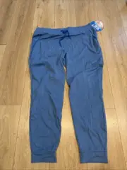 Columbia Women's Omni-Shade PFG Slack Water Knit Jogger Large Azure Blue Heather