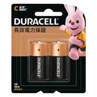 在飛比找momo購物網優惠-【DURACELL】金頂鹼性電池 2號電池C 2入裝