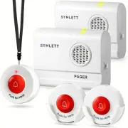 Caregiver Pager Wireless Nurse Call Button for Elderly Monitoring SOS Alert Au