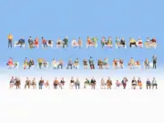Noch 16071 HO/OO Gauge Sitting People (60) Mega Economy Figure Set