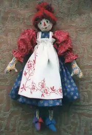 A Woman's Toys Cloth Doll Pattern "Shabby Abby" by Karen Cunagin
