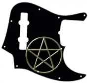 J BASS 5 STRING Graphic Pickguard to fit Fender Bass Guitar Pentagram