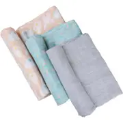 Playgro Fauna Friends Muslin Swaddle Wrap 3 Pack