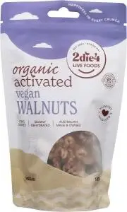 2die4 Live Foods Organic Activated Walnuts Vegan 100g