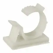 Richoco Cable Clip, C-Type Natural Adhesive 0.578" ~ 0.750", Bag of (100)