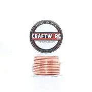 Solid Bare Copper Wire Round,Bright,Half Hard,5 OZ 12 Gauge,18 Feet Choose 10 to