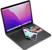 Shortcut US Version Silicone Keyboard Cover Skin for 2023 MacBook Air Logic Pro