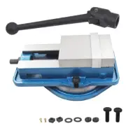 6In Lockdown Milling Machine Vise Swiveling Base Bench With 360° Swiveling Base