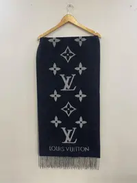 在飛比找Yahoo!奇摩拍賣優惠-LV路易威登/羊毛圍巾/45×130cm