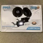 Pyle Marine Tweeter Speaker System, One Pair 1inch PEI Black Dome Tweeter