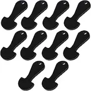 10Pcs Black Shopping Trolley Token Coin Unlocker Key for Woolworths Coles Carts – Reusable Plastic Trolley Coin Release Key Remover for Grocery Trolleys