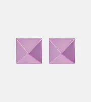 [Valentino] Valentino Rockstud earrings One Size purple