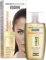 [ISDIN] Fotoprotector Fusion Water Urban SPF 30 (50ml) | Urban protection | Anti-pollution | protection against UV, UVA and blue light