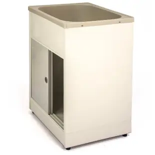 【Aaronation 愛倫國度】新型推門式塑鋼洗衣槽(GU-A2011-有門)