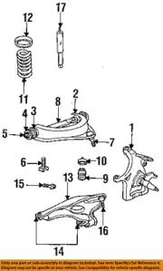 CHRYSLER OEM 94-10 Commander-Lower Cntrl Arm Front Bolt 6503047