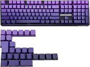 134Keys Side Print Translucents Keycaps Purplee Gradients Original Height Sublimation Backlit Keycap For Mechanical Keyboards