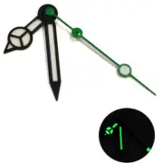 White Painted Lume Green Second Hand Watch Hands with Matted Black Trim for NH35