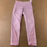 Old Navy Go-Dry Girls PowerPress 7/8 Ankle Leggings Pink Heathered XL 14-16 New