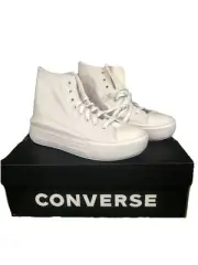 platform converse all star gray high top lace up sneaker Womens 8