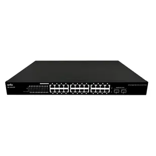 昌運監視器 CS-1224G-24P 2埠 SFP Gigabit+24埠 Gigabit PoE+網路交換器