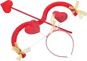 Valentines Day Cupid Bow Arrow Kit Cosplay Headband for Women's Outfit