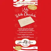 Little Zebra Chocolates Keto White Chocolate 85g (Pack of 12)