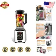 Professional Digital Kitchen Blender with 1.7L Capacity for Smoothies & Shakes