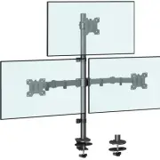 Triple Monitor Stand Height Adjustable Monitor Desk Mount Fit For Three 17 To 32