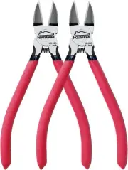 Wire Cutters 2 PACK, 6 inch Wire Cutter Set, Side Cutters Flush Cut Pliers, S...