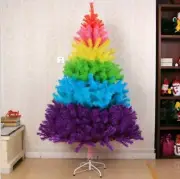 5ft 6ft 7ft Christmas Tree Undecorated Rainbow Colorful Christmas Tree