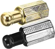 SHERCHPRY 2pcs Perfume Bottles with Roller Applicator Elegant Refillable Essential Oil Containers for Travel Aromatherapy and Daily Use present for Scents and Cosmetics