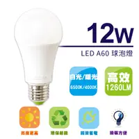 在飛比找PChome24h購物優惠-HAPPY BRIGHT 樂亮 12W LED球泡型燈泡