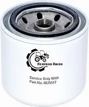 Heavens Horse 6675517 Premium Oil Filter - High-Efficiency 17 Micron Filter for Bobcat Excavators, Loaders & Backhoes (B200-BL575, E32-E55, S130-S590, T110-T590)