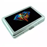 Diamond Em1 Silver Metal Cigarette Case RFID Protection Wallet