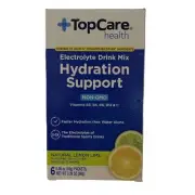 TopCare Health Electrolyte Drink Mix Hydration Lemon Lime Packet Box (6 count)