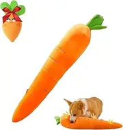 The Mellow Dog Calming Carrot,Giant Carrot Dog Toy,29.5" Large Toy,Cute Plush Durable Chew Toys, for Aggressive Chewers (Orange)