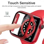 Tempered Glass For Apple Watch Series 7 Case 41-45mm Screen Protector Bumper pc