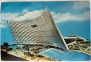 1964 New York World's Fair ~ General Motors Futurama Building ~ Postcard 9" x 6"